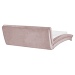 Wasserbett Samtstoff rosa 160 x 200 cm LILLE