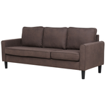 3-Sitzer Sofa braun mit Ottomane AVESTA