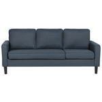 3-Sitzer Sofa dunkelgrau mit Ottomane AVESTA