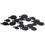 Wandobjekt Fisch FERMIUM Metall 47 cm Bunt