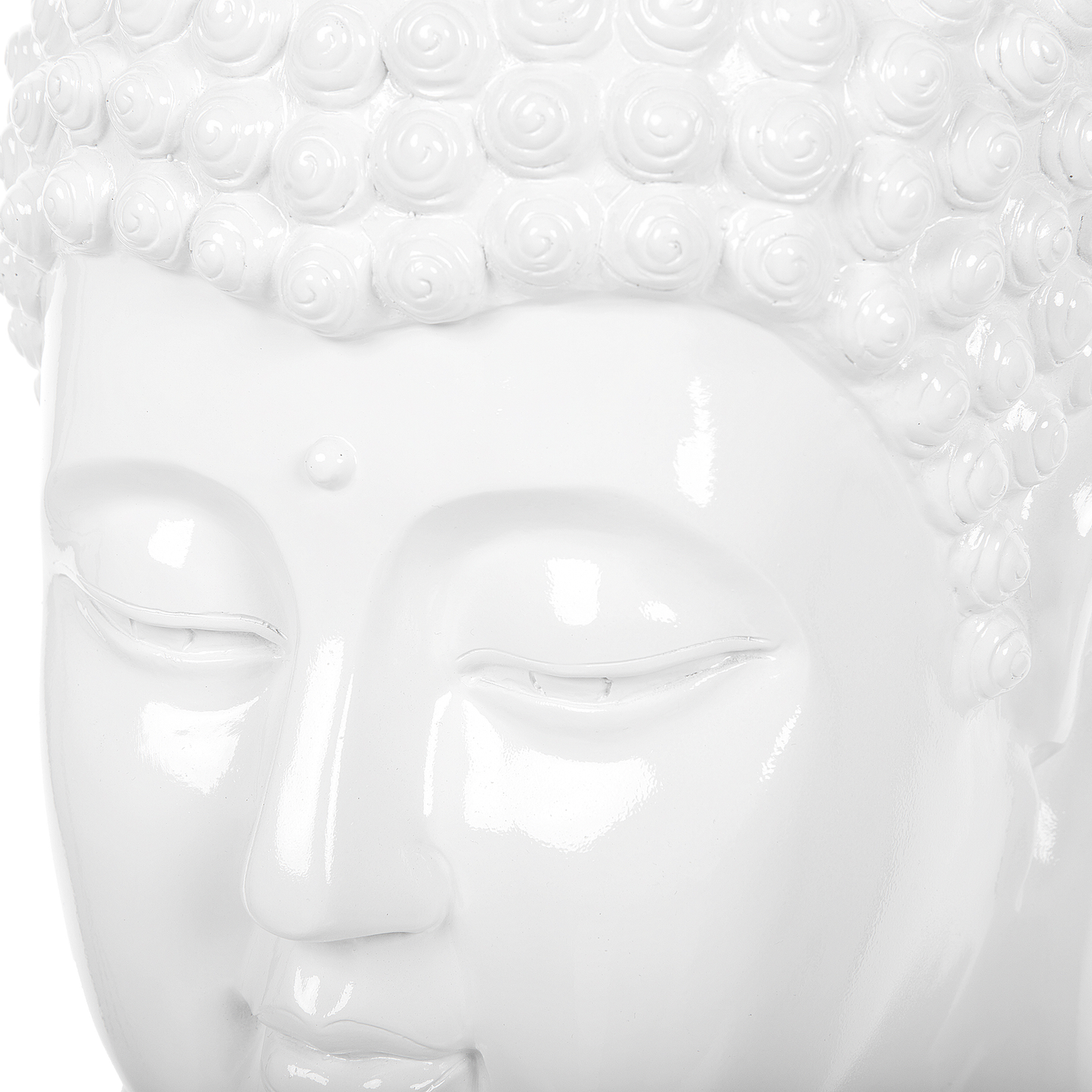 Dekofigur BUDDHA Weiss