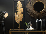 Wandobjekt Blatt PALLADIUM Metall 90 cm Gold