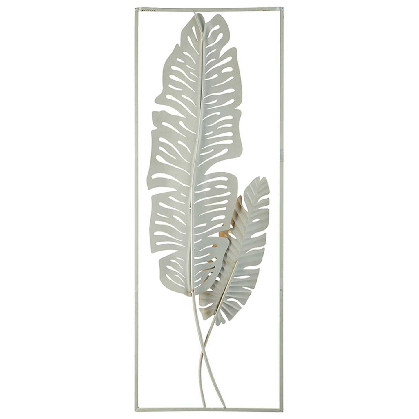 Wandobjekt Blatt PALLADIUM Metall 90 cm Gold