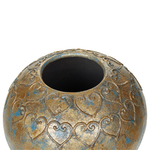 Dekovase NIDA Keramik 33 cm Gold