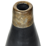 Terrakotta Dekovase 54 cm Schwarz Gold EMONA