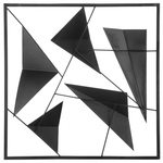 Wandobjekt ZINC Metall 50 cm Blau