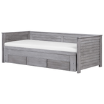 Bett mit Schubladen Holz CAHORS 90 x 200 cm Grau