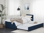 Ausziehbett Stoff MARMANDE 90 x 200 cm Marineblau
