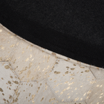 Teppich Kuhfell grau ⌀ 140 cm Patchwork Kurzflor ZEYTIN