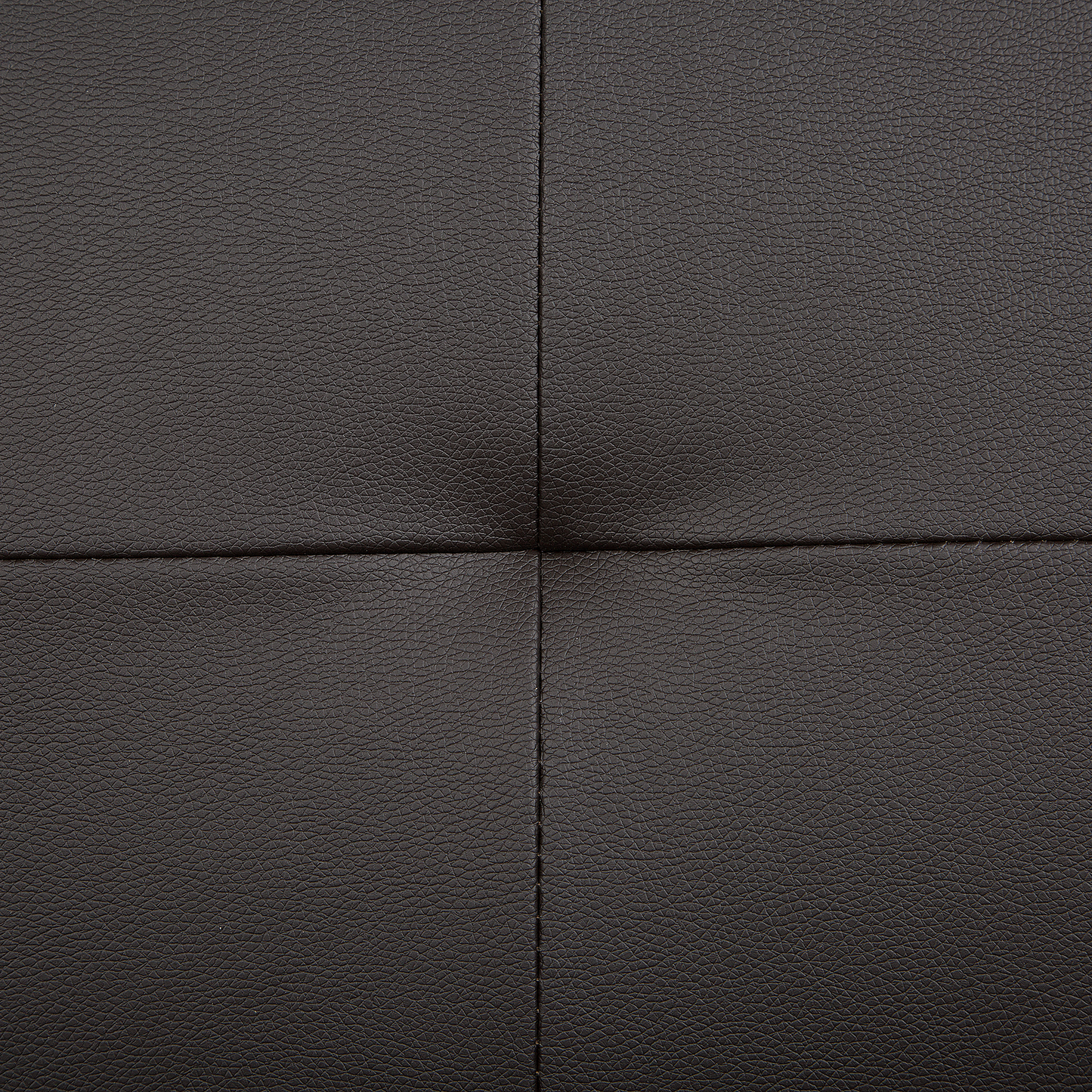 3-Sitzer Schlafsofa Kunstleder dunkelbraun / silber BRISTOL II