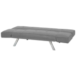 3-Sitzer Schlafsofa hellgrau / silber BRISTOL II
