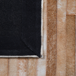 Teppich Kuhfell schwarz-braun 140 x 200 cm Patchwork Kurzflor BEYLI