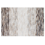 Teppich Kuhfell braun / grau 140 x 200 cm Patchwork Kurzflor SINNELI