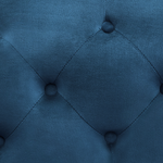 3-Sitzer Sofa Samtstoff marineblau SKIEN