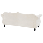 3-Sitzer Sofa Samtstoff beige SKIEN
