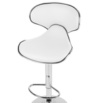 Set mit 2 Barstühlen CONWAY Kunstleder drehbar Weiss
