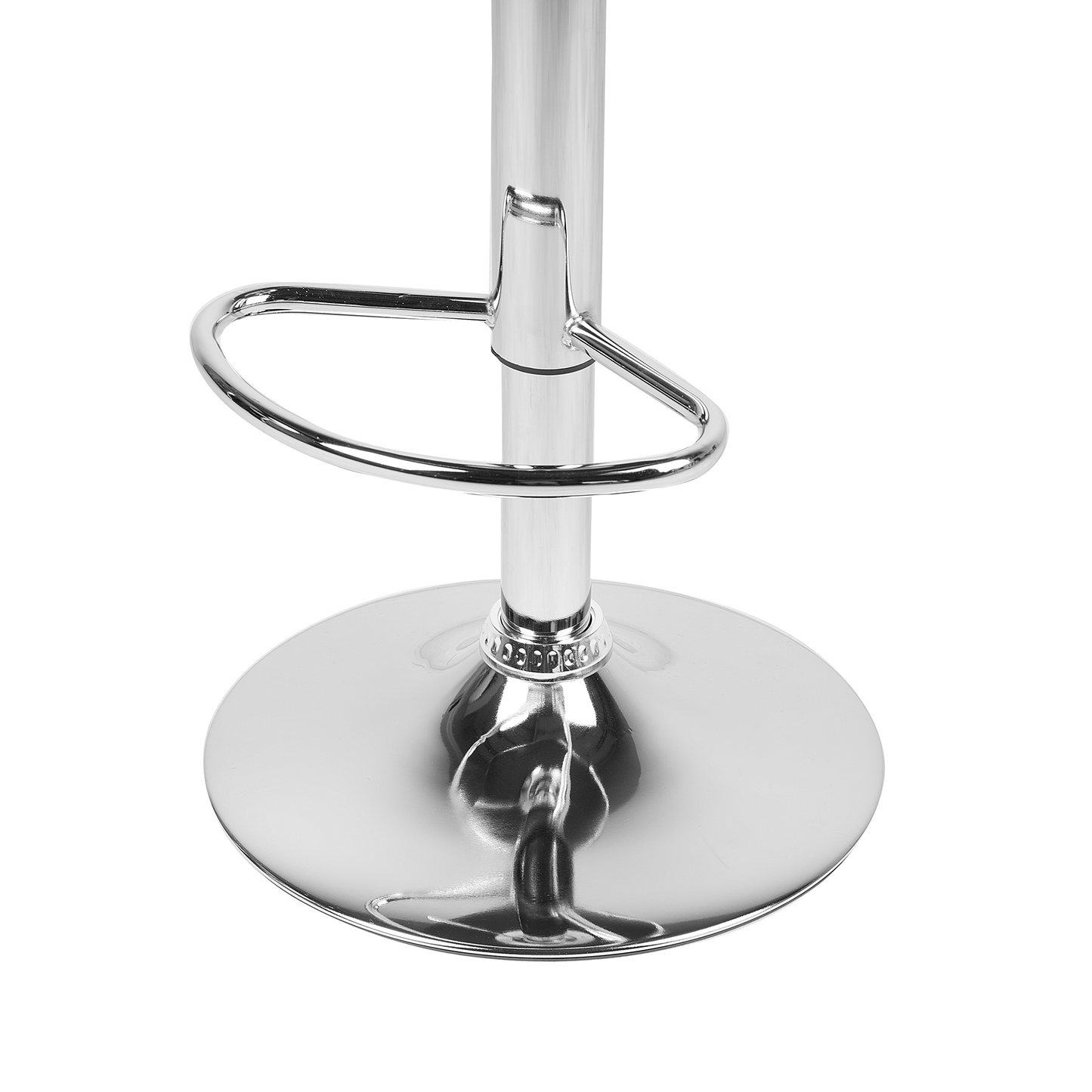 Set mit 2 Barstühlen CONWAY Kunstleder drehbar Weiss