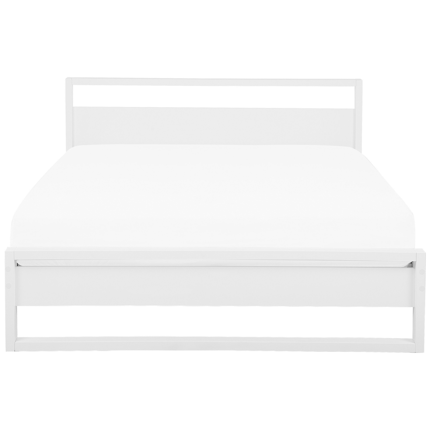 Bett mit Lattenrost Kiefernholz GIULIA 180 x 200 cm Weiss