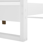Bett mit Lattenrost Kiefernholz GIULIA 180 x 200 cm Weiss