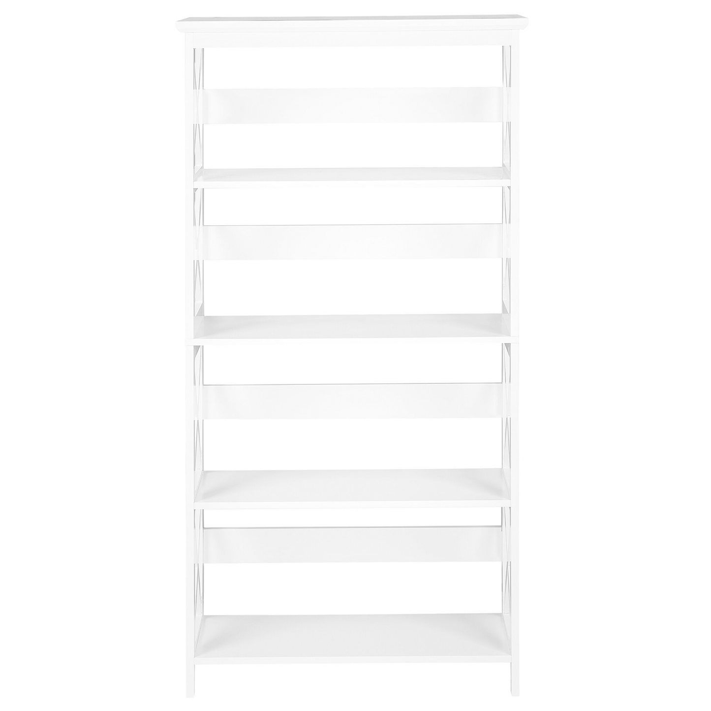 Bücherregal mit 4 Fächern FOSTER 152 cm Weiss