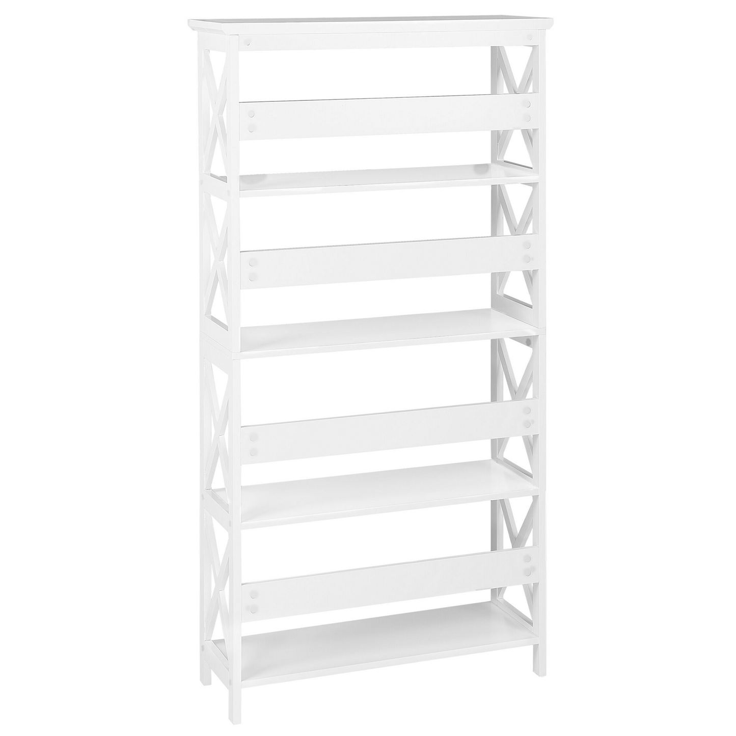 Bücherregal mit 4 Fächern FOSTER 152 cm Weiss