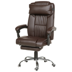 Chefsessel Kunstleder Dunkelbraun LUXURY
