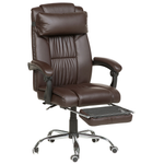 Chefsessel Kunstleder Dunkelbraun LUXURY
