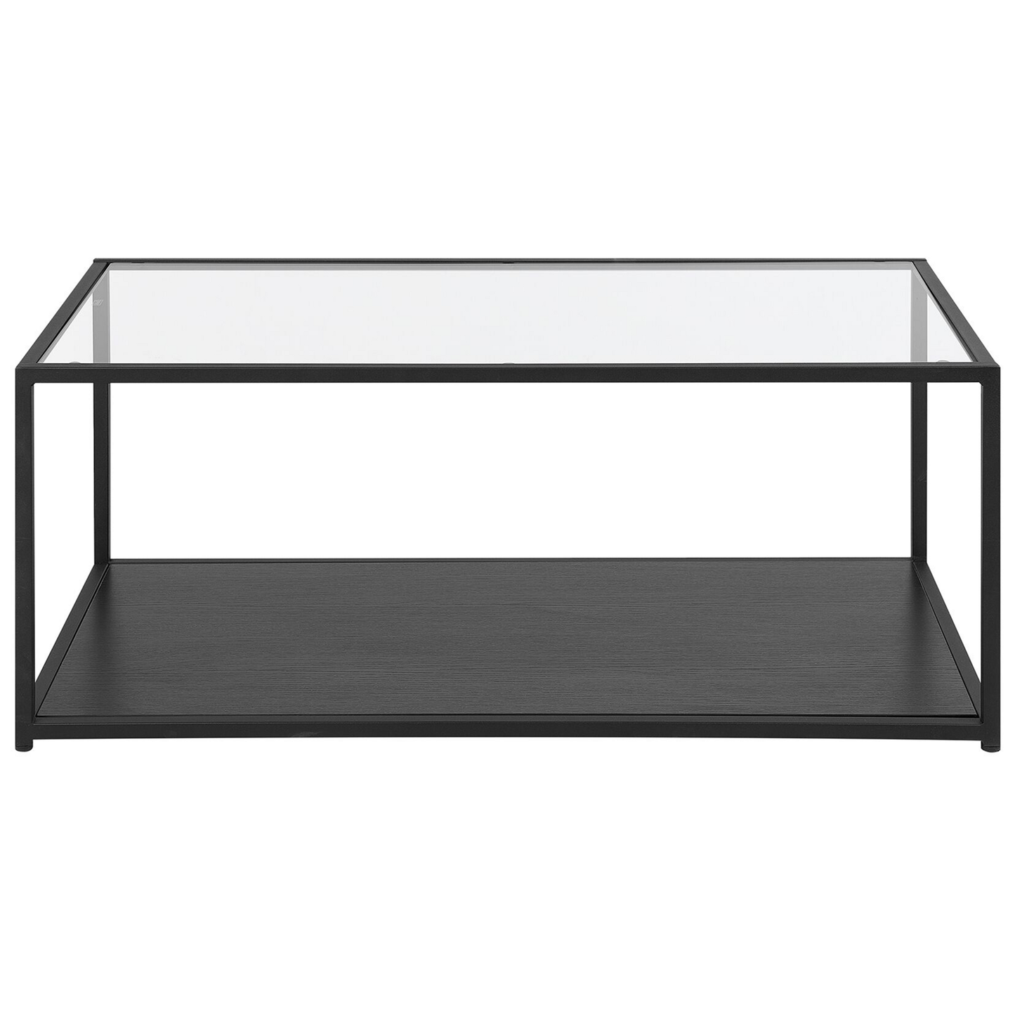 Couchtisch Glas schwarz rechteckig MEDORA