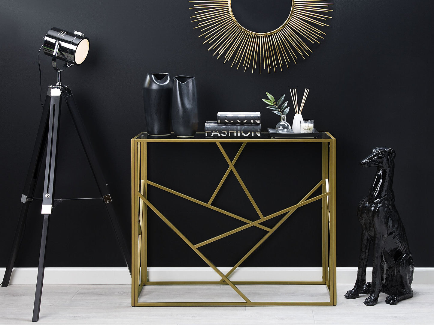 Konsolentisch ORLAND Glas Gold