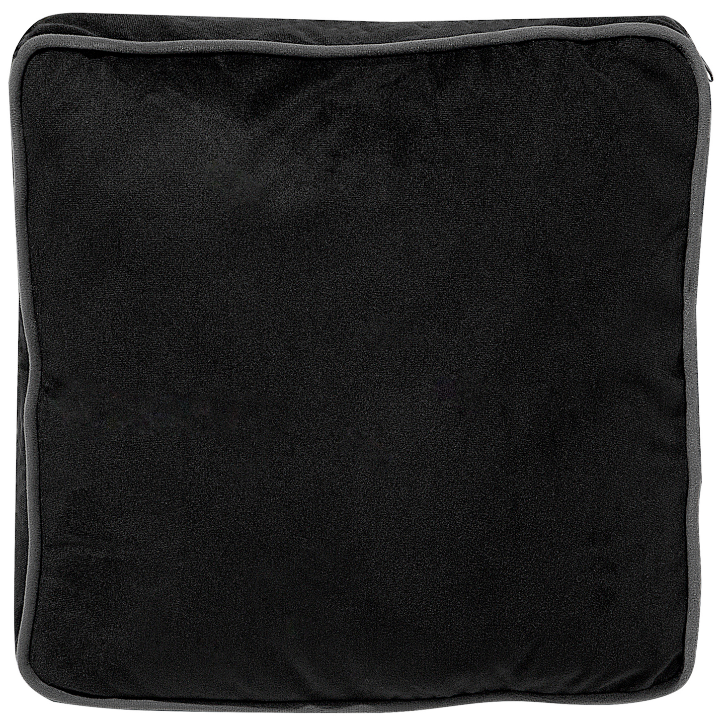 3-Sitzer Sofa Samtstoff grau / schwarz FALUN