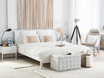 Bett mit Lattenrost Kiefernholz OLIVET 180 x 200 cm Weiss
