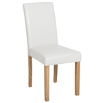 Esszimmerstuhl 2er Set BROADWAY Kunstleder Weiss