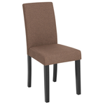 Esszimmerstuhl 2er Set Stoff Braun BROADWAY