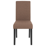 Esszimmerstuhl 2er Set Stoff Braun BROADWAY