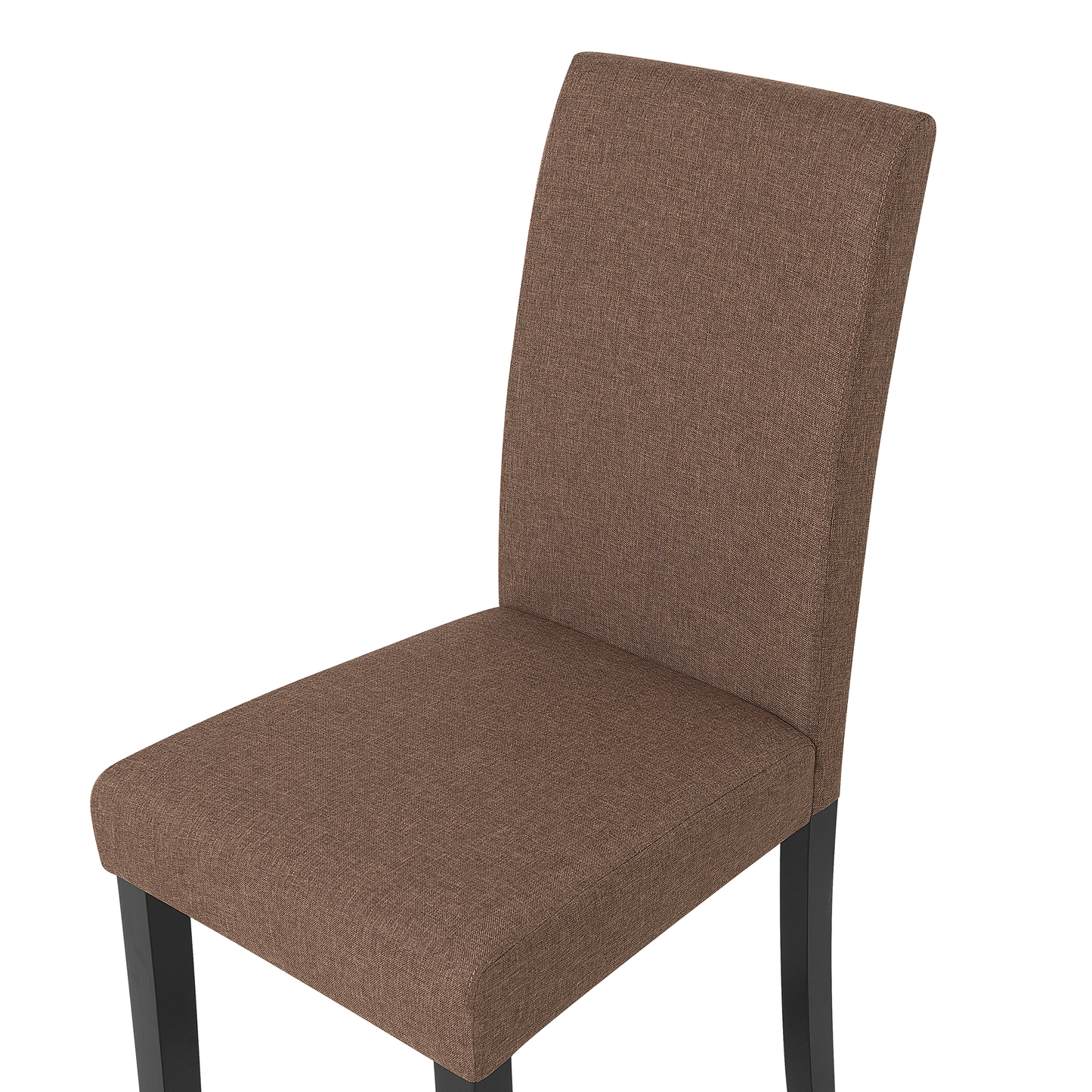 Esszimmerstuhl 2er Set Stoff Braun BROADWAY