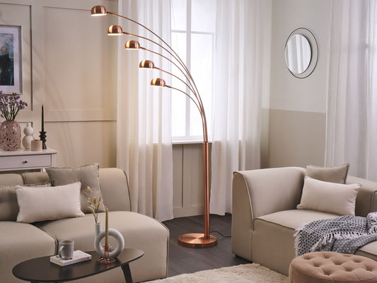 Stehlampe kupfer 210 cm rund FLINDERS