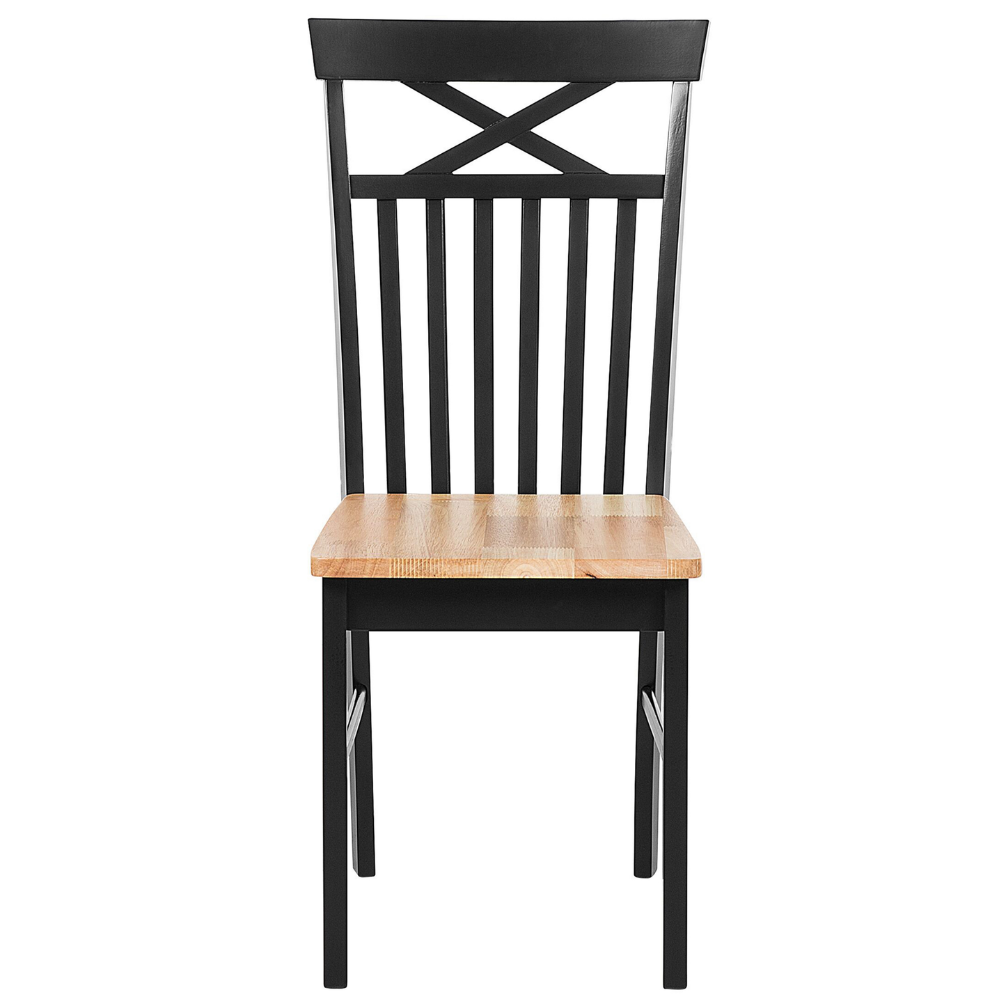 Esszimmerstuhl 2er Set HOUSTON Holz Schwarz