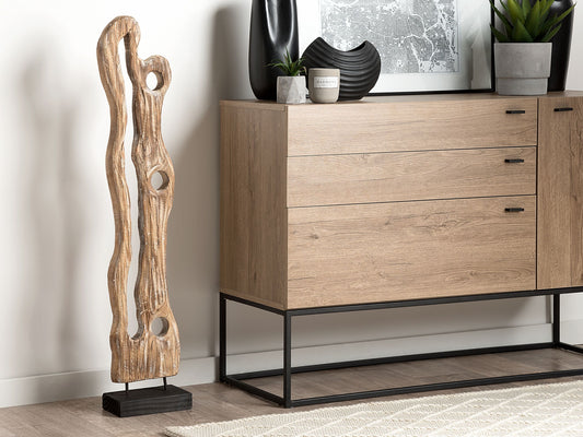 Dekoration Holz hellbraun 102 cm CHICANNA