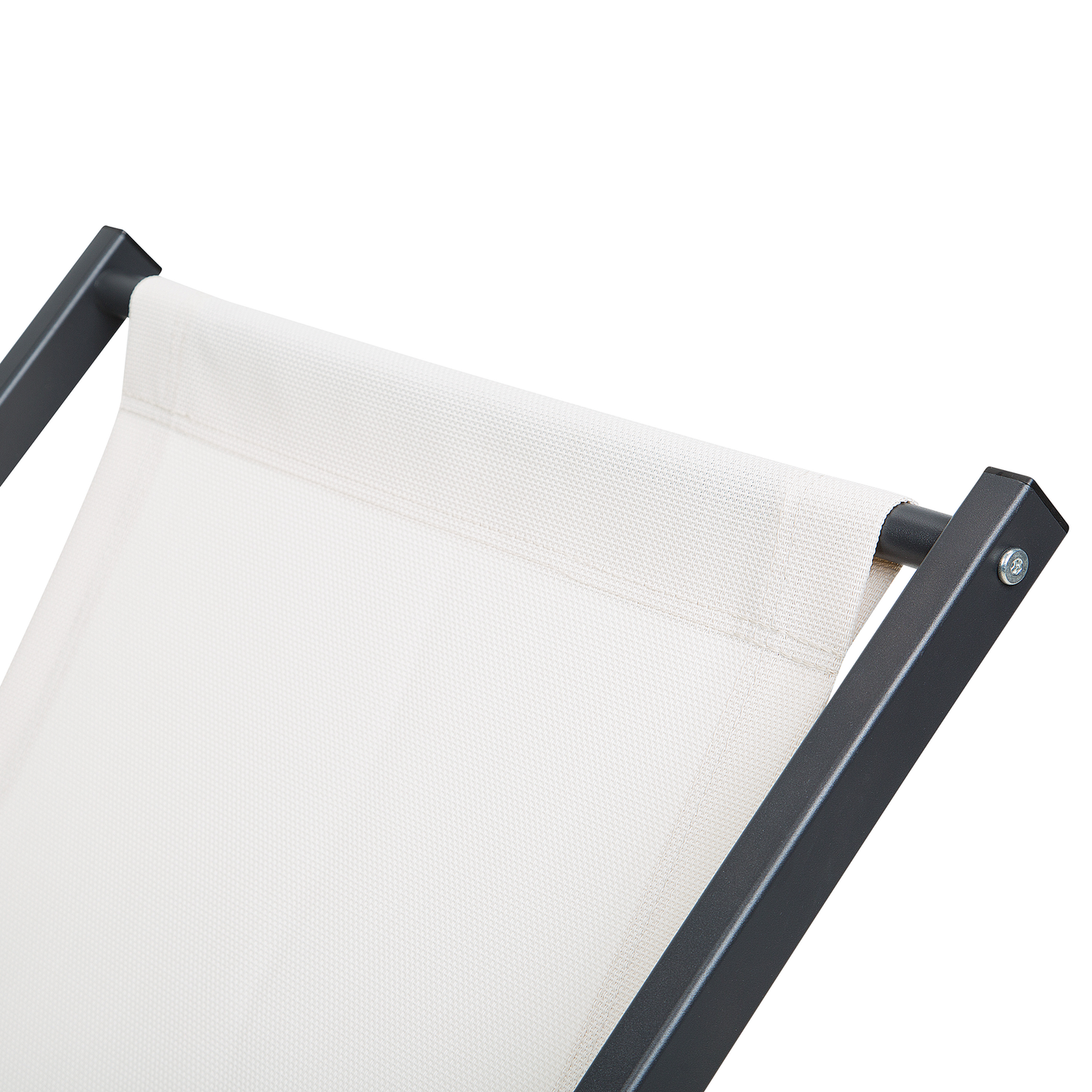 Gartenliege Metall Cremeweiss LOCRI