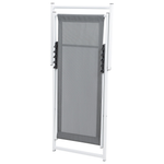 Gartenliege Metall Grau LOCRI