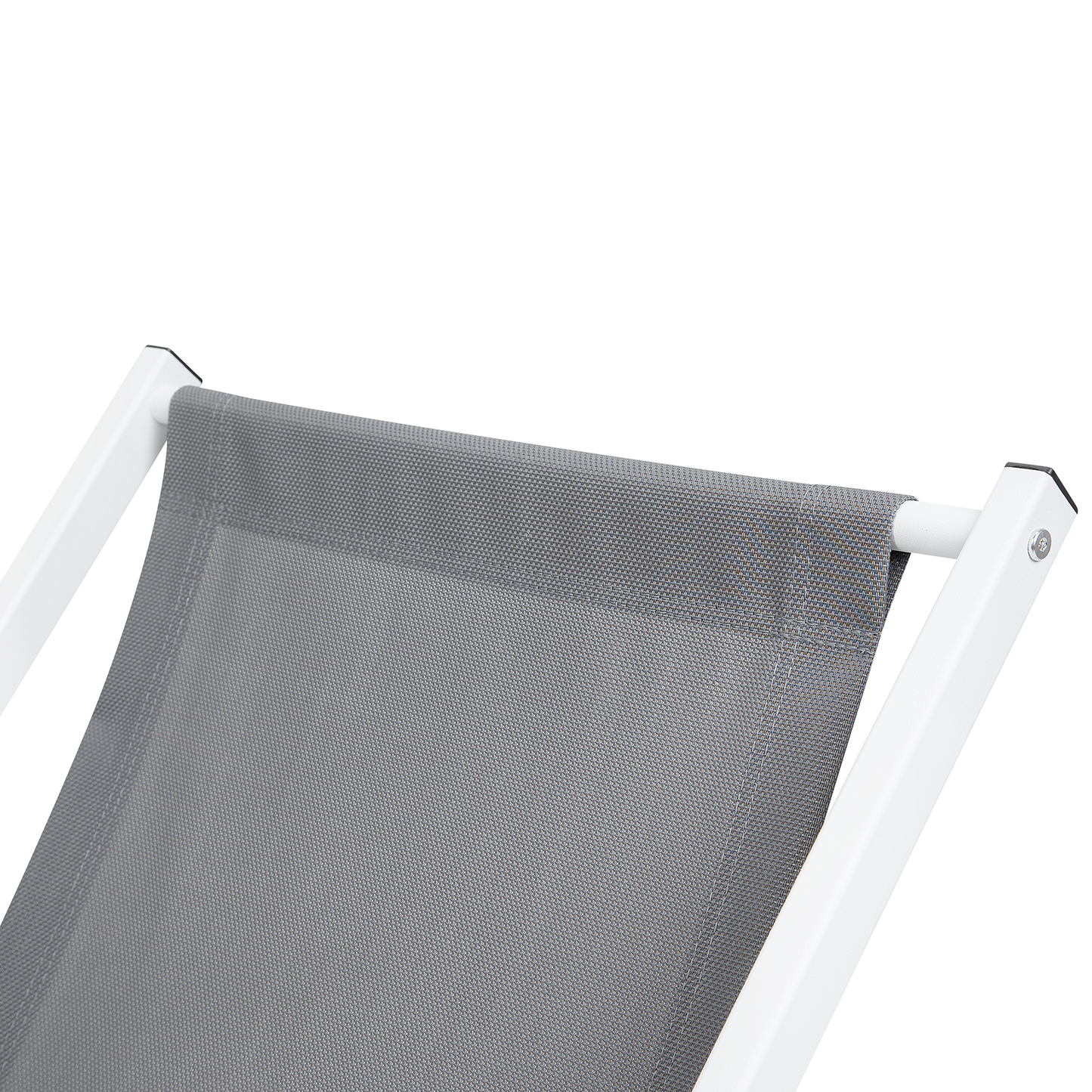 Gartenliege Metall Grau LOCRI