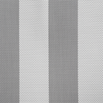 Liegestuhl Aluminium grau Textilbespannung weiss / grau Streifenmuster LOCRI