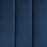Bett mit Lattenrost Samtstoff MARVILLE 160 x 200 cm Marineblau