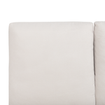 Bett mit Lattenrost Chenillegewebe MELLE 140 x 200 cm Hellbeige