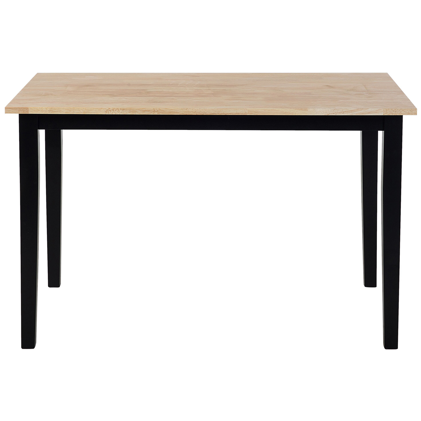 Esszimmer Set HOUSTON Holz Braun / Schwarz 4-Sitzer