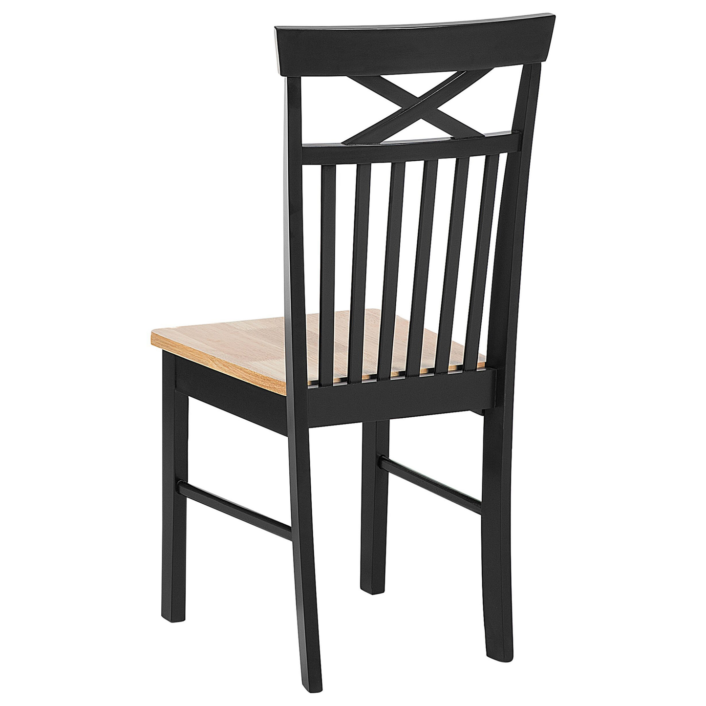 Esszimmer Set HOUSTON Holz Braun / Schwarz 4-Sitzer