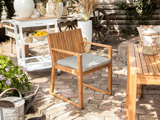 Sitzkissen für Stuhl SASSARI 8er Set taupe 46 x 46 x 5 cm