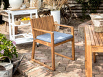 Gartenstuhlkissen 8er Set SASSARI 46 x 46 cm Blau