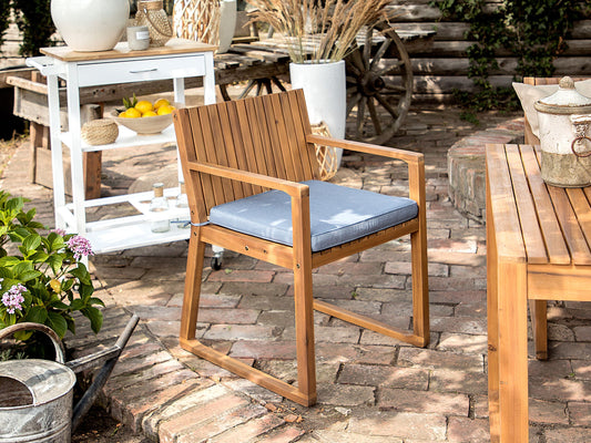 Gartenstuhlkissen 8er Set SASSARI 46 x 46 cm Blau