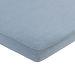 Set mit 8 Stühlen und Sitzkissen SASSARI Akazienholz Blau